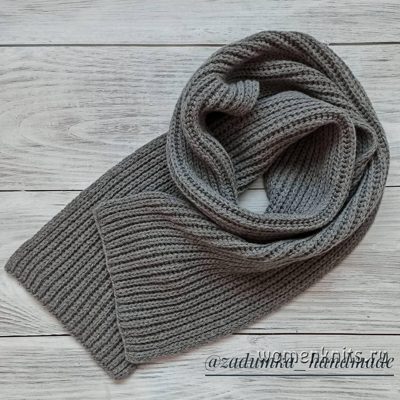 Шарф спицами
