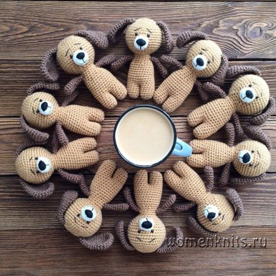 Потрясающие вязаные собачки - амигуруми крючком